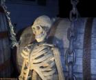 Скелет на ночь Хэллоуина